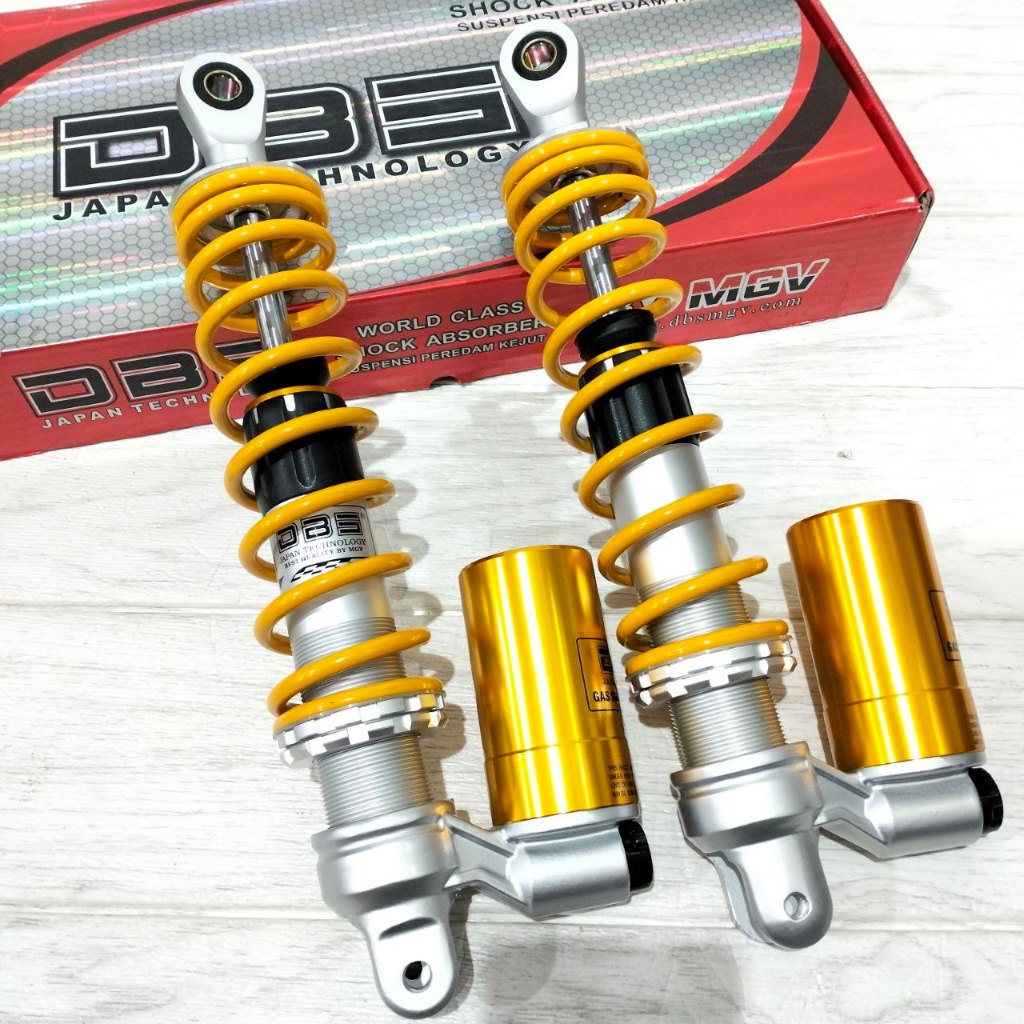 SKOK SHOCKBREAKER TABUNG DBS 340MM SERIES 722 GOLD YELLOW SHOCKBREAKER TABUNG BAWAH TIGER RXKING GL 