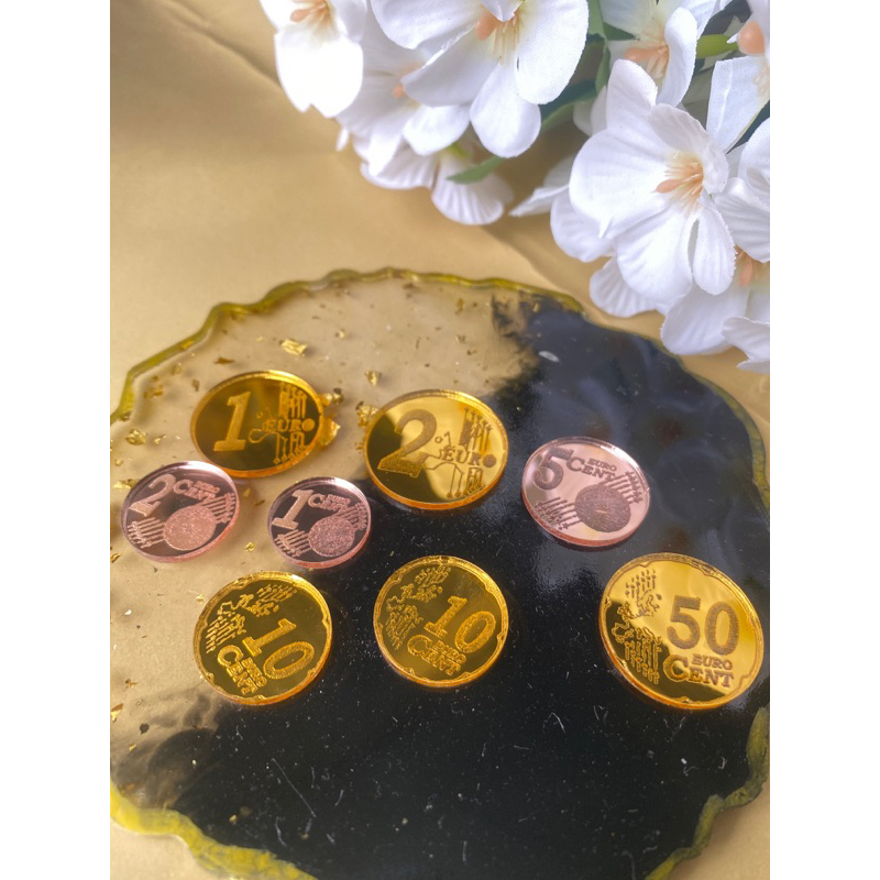 uang replika 1 euro koin bahan mahar nikah dan craft aksesoris mahar nikah