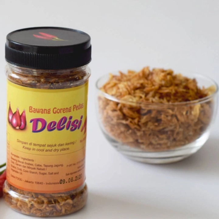 

Delisi Bawang Goreng Teri Pedas 65 gr