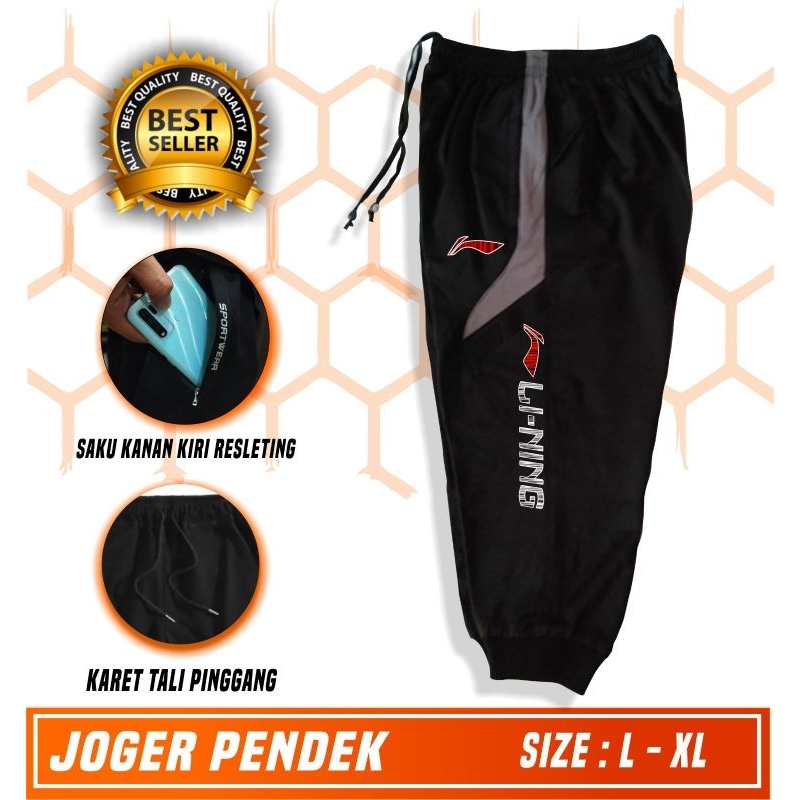 Celana jogger bulutangkis 3/4 celana pendek bawahan badminton - celana badminton bulutangkis