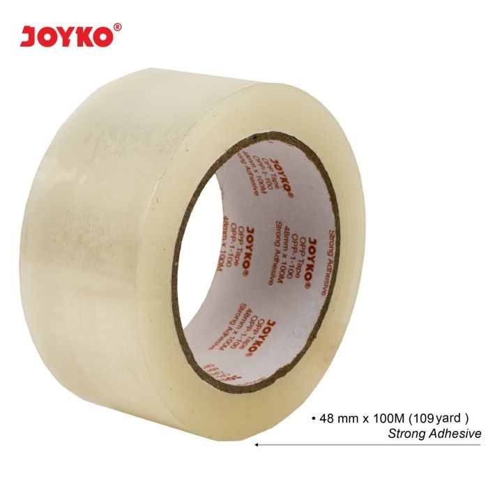 

Lakban Bening / Isolasi Bening / Opp Tape OPP-1-50 JOYKO ( PCS )