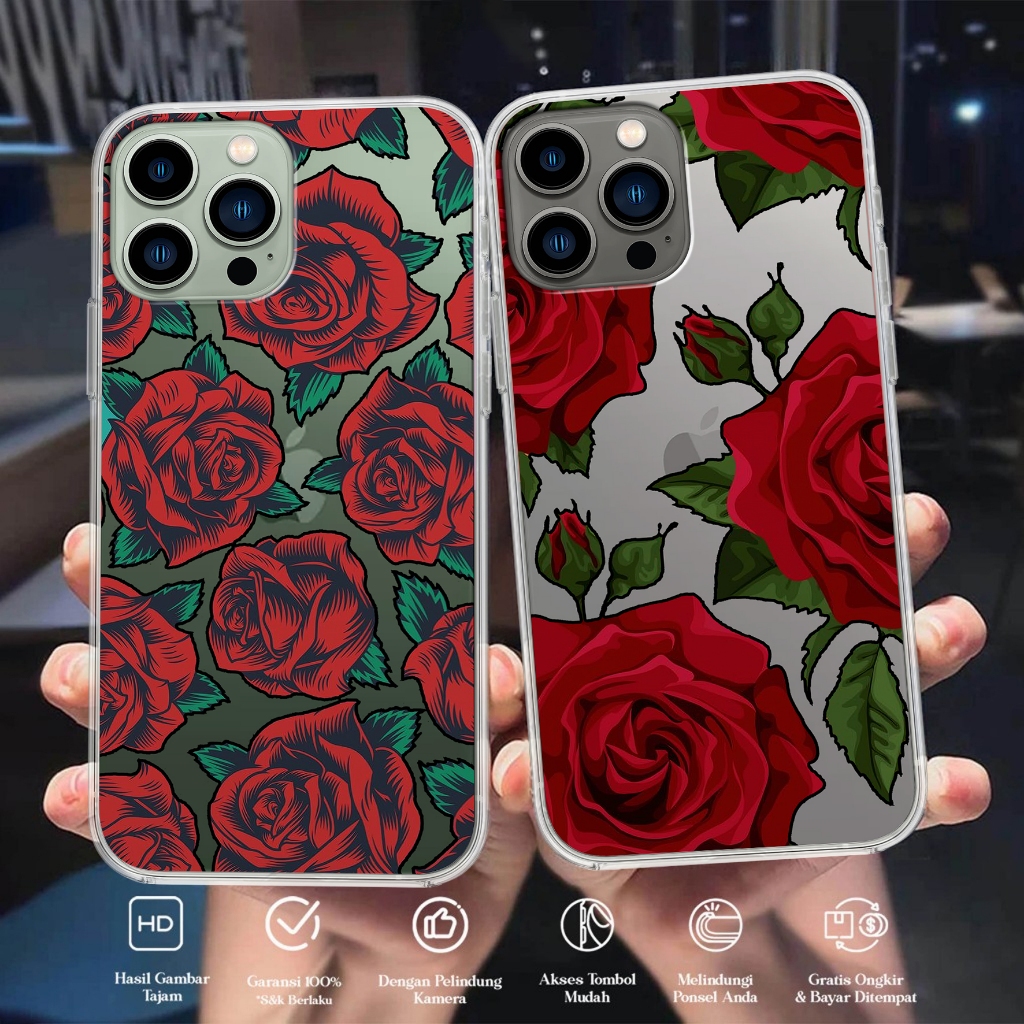 Case Motif BUNGA MAWAR XIAOMI REDMI 7 REDMI 10A REDMI 9 REDMI NOTE7 REDMI 6A REDMI 5 POCO M5S POCO F