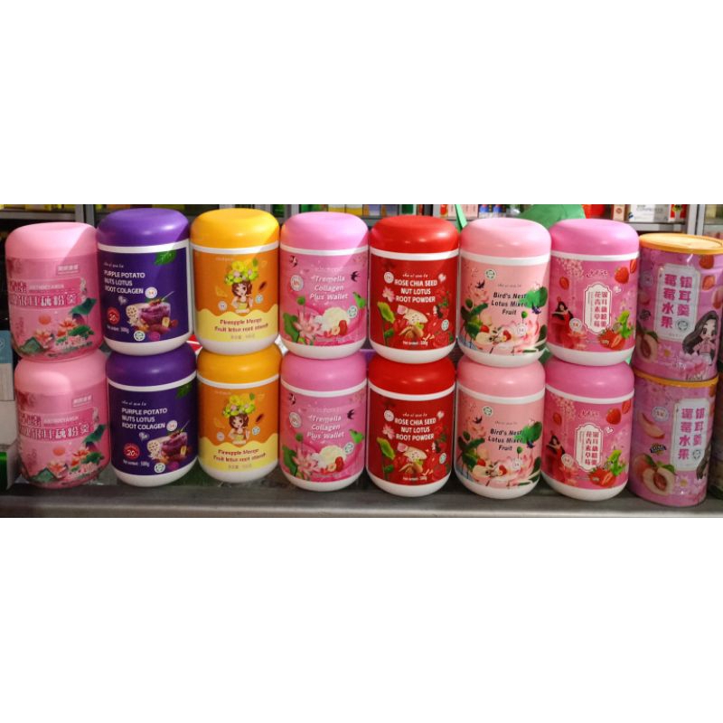 

mix 20toples/kaleng , OUFEN/ serbuk akar teratai /lotus root powder khusus instant/gosend/kargo