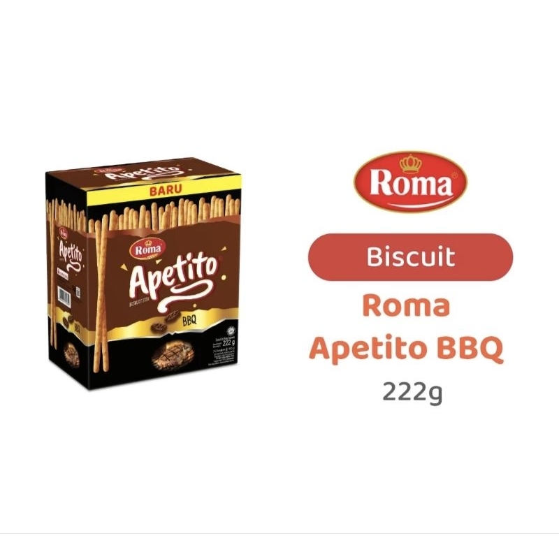 

Roma Apetito Biskuit Stik BBQ 222gr