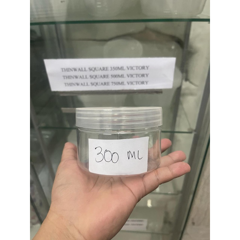 Toples Tabung 300ml/Toples Jar 200gr/Toples Jar Plastik/Toples Kue/Toples Tabung