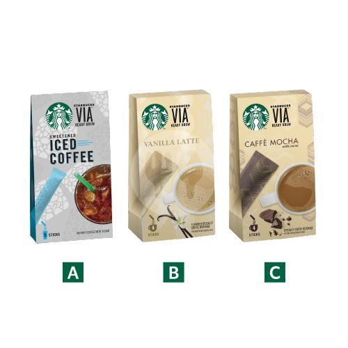 

Starbucks VIA Flavored Coffee Iced Coffee (5 Sticks) Vanilla Latte Caffe Mocha (4 Sticks)