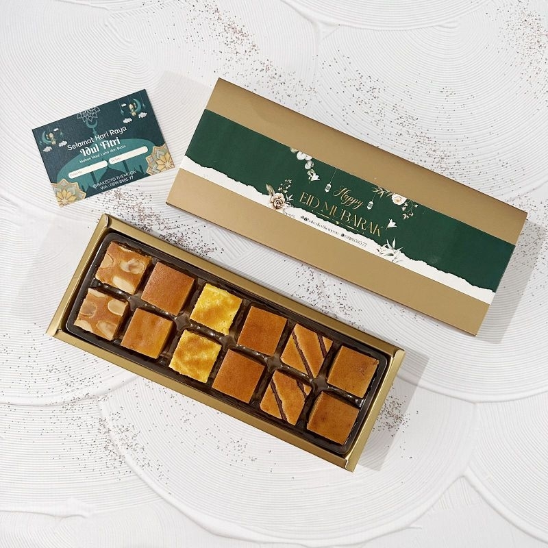 

Hampers Idul Fitri Lapis Legit Bite Premium Bite isi 12, Lapis Legit 5 varian rasa