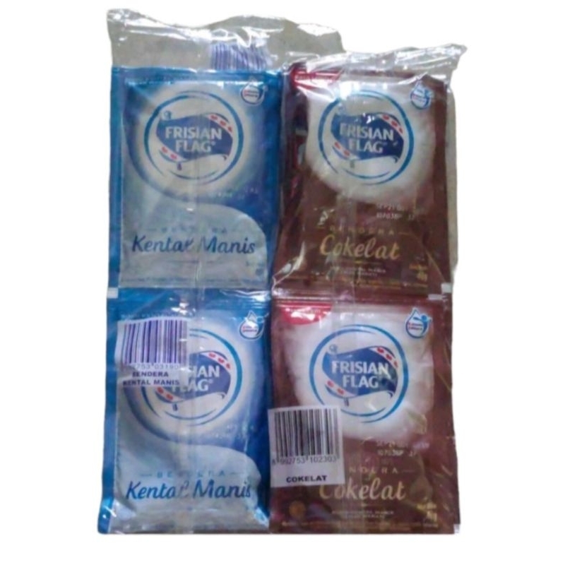 

Susu Frisian Flag 1 renceng isi 6 sachet