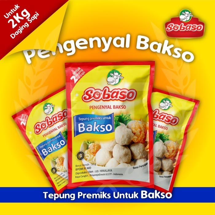 

SOBASO PENGENYAL BAKSO 32GRAM & SOBASO PERENYAH BAKSO 20 GRAM