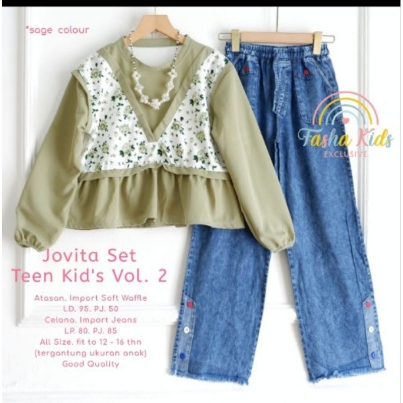 Jovita set teen kids ORI fasha kids