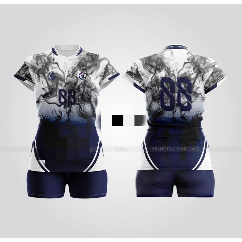 Stelan Olahraga Bola Voli printing wanita // Jersey voli full printing wanita