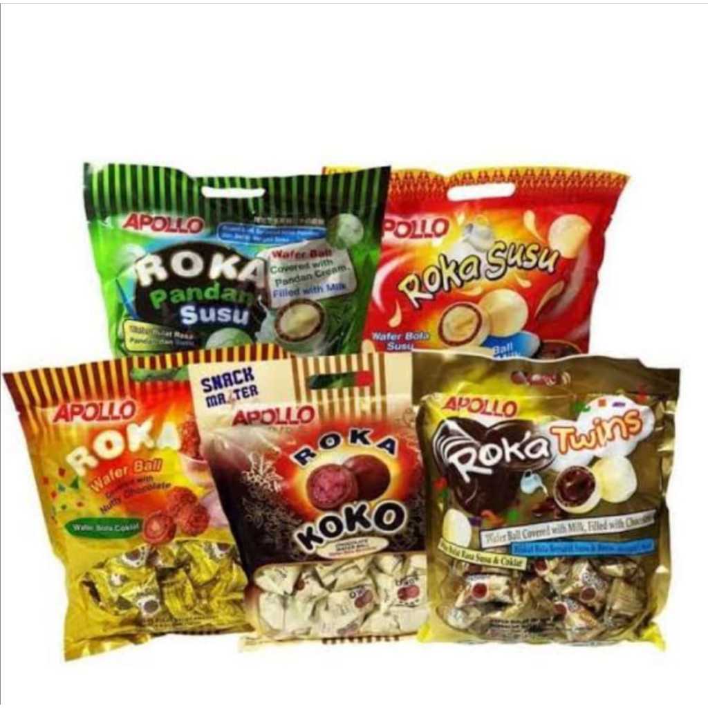 

Roka Apollo Wafer Ball Coklat Isi 70 Pcs 420gr Original