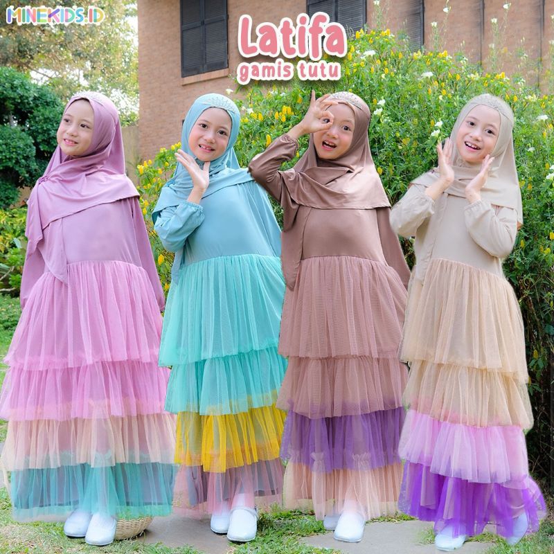 Gamis Tutu Latifa size 4-12 by Minekids