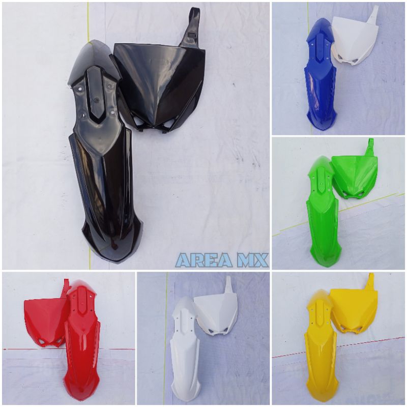 Spakbor Depan YZ 85 Dan Papan Nomor YZ 85 Supermoto KLX BF Dtracker