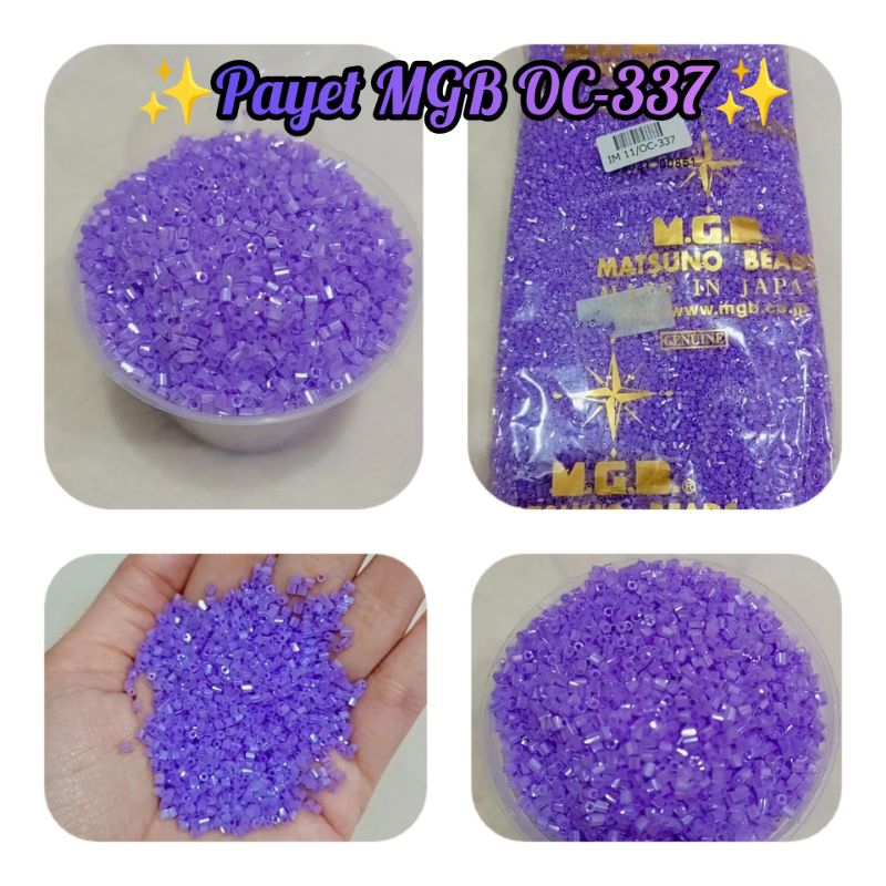 450gram Payet Bambu Asli Jepang MGB oc 337 Bahan Payet Baju Pengantin