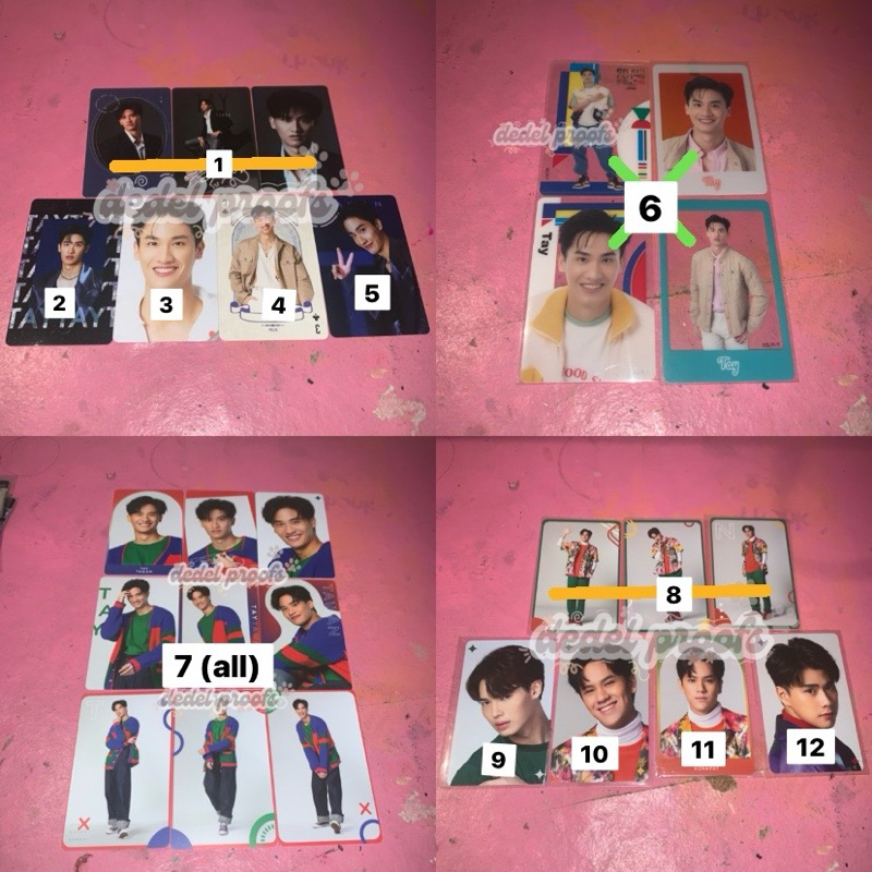 PC PHOTOCARD TAY TAWAN OHM PAWAT NANON WIN METAWIN