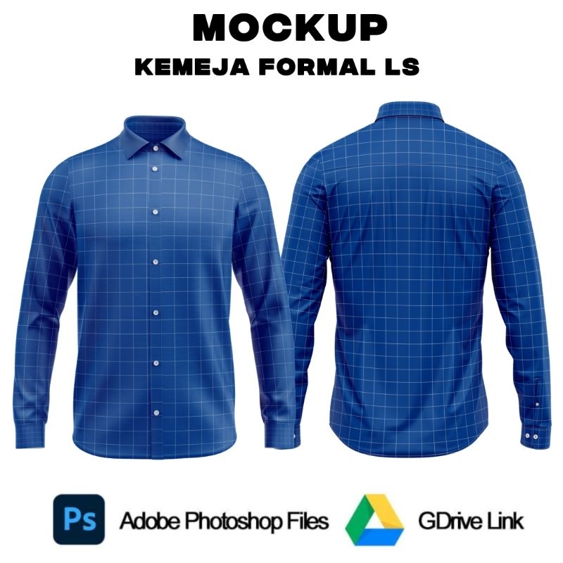 Mockup Kemeja Formal Lengan Panjang