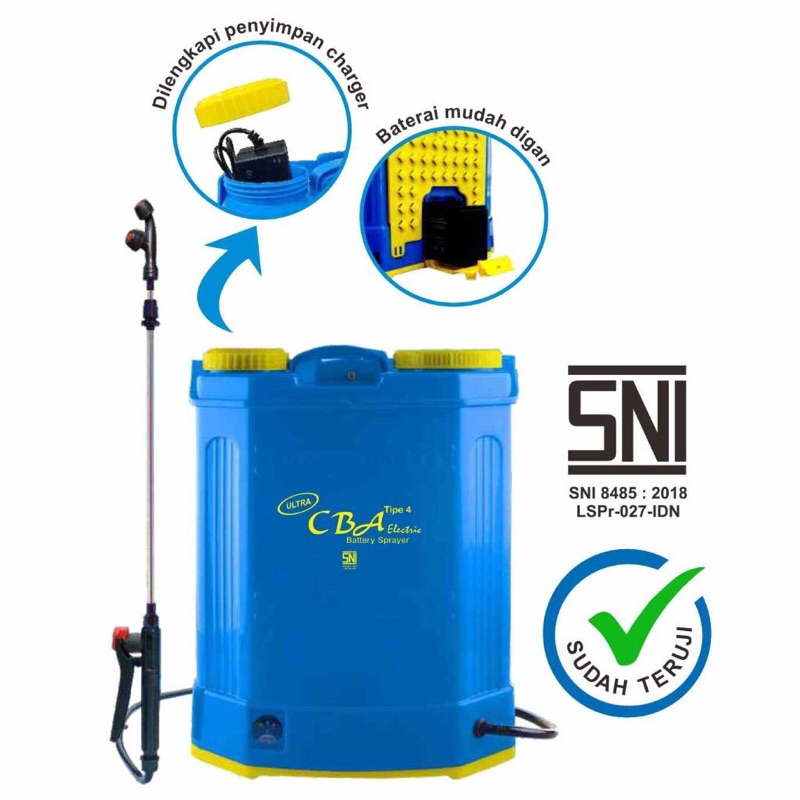 tangki semprot pertanian cba elektrik sni 16 liter
