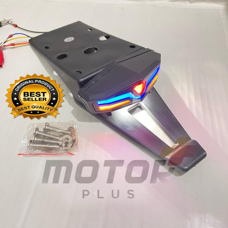 lampu Stop Spakbor Belakang StopLamp Variasi Blue 3in1 Led KLX S L G SE BF 150 KLX 250 DTRACKER