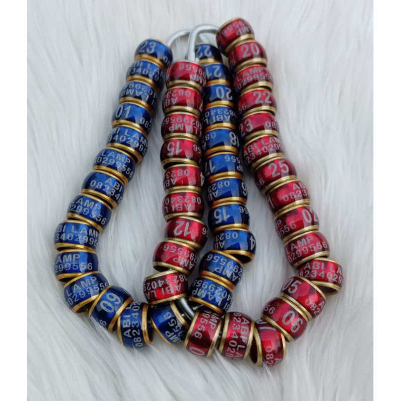 RING DONAT MK (PESAN NAMA) BURUNG KENARI MURAI PERKUTUT LOVE BIRD DERKUKU PUTER MERPATI Dll