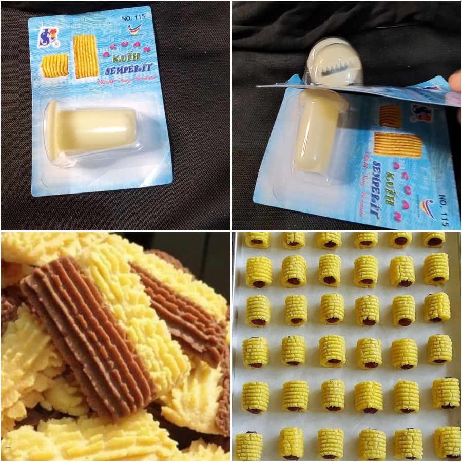 Cetakan Kue Semprit Tekan Press Malaysia Nastar Gulung Acuan 115