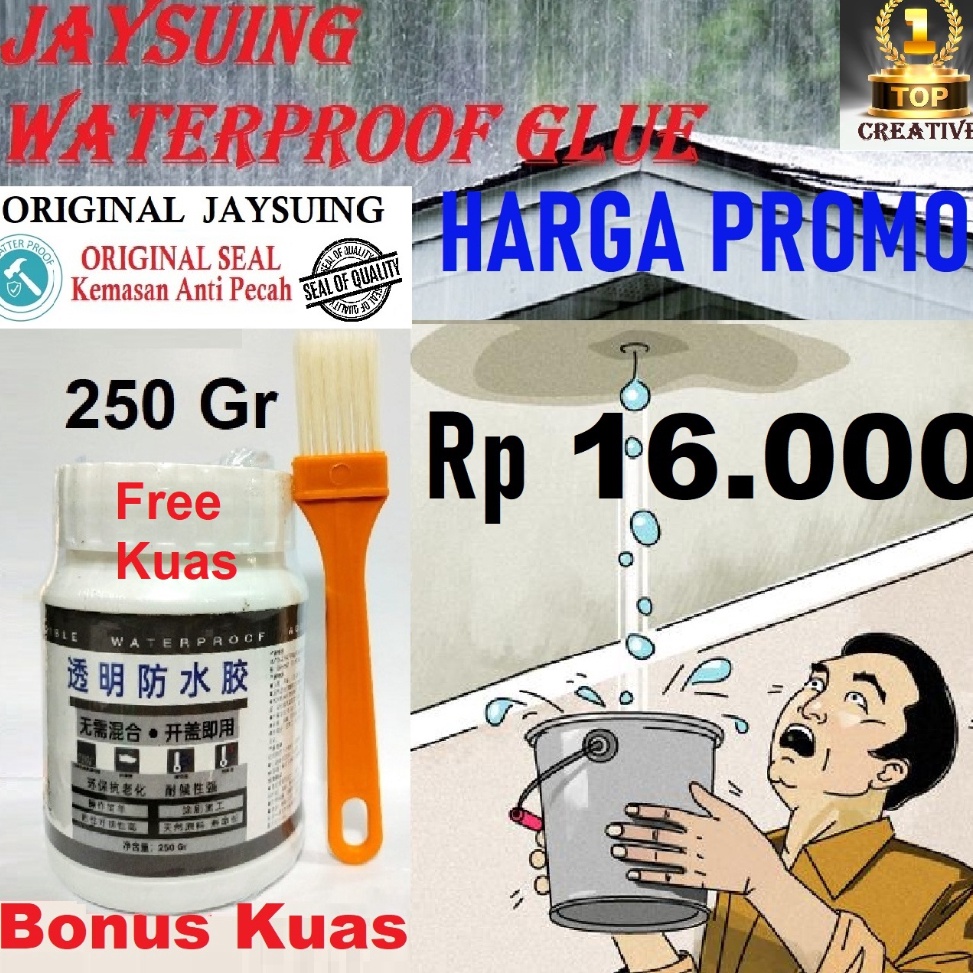 Come Jaysuing lem ANTI BOCOR KERAMIK KAMAR MANDI KOLAM lem x 2 transparant JAiSUING WATERPROOF glue 