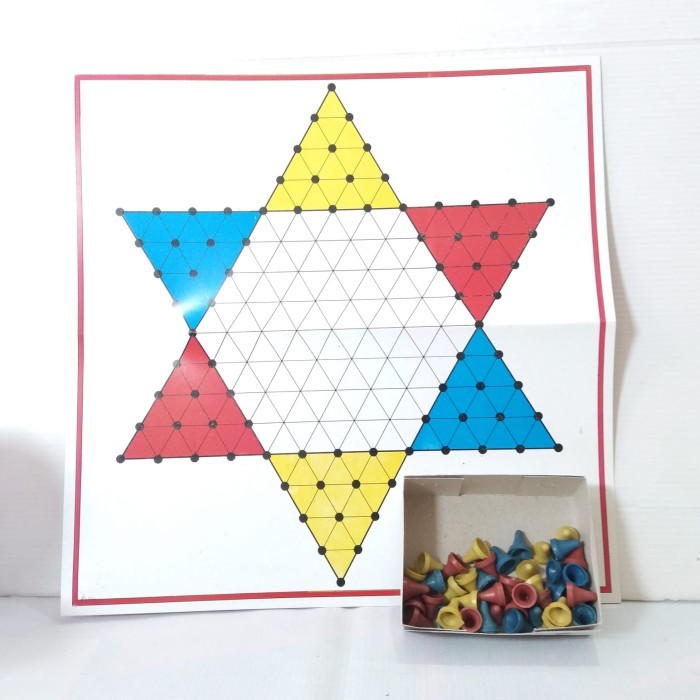 Mainan Halma Game Board Chinese Checkers