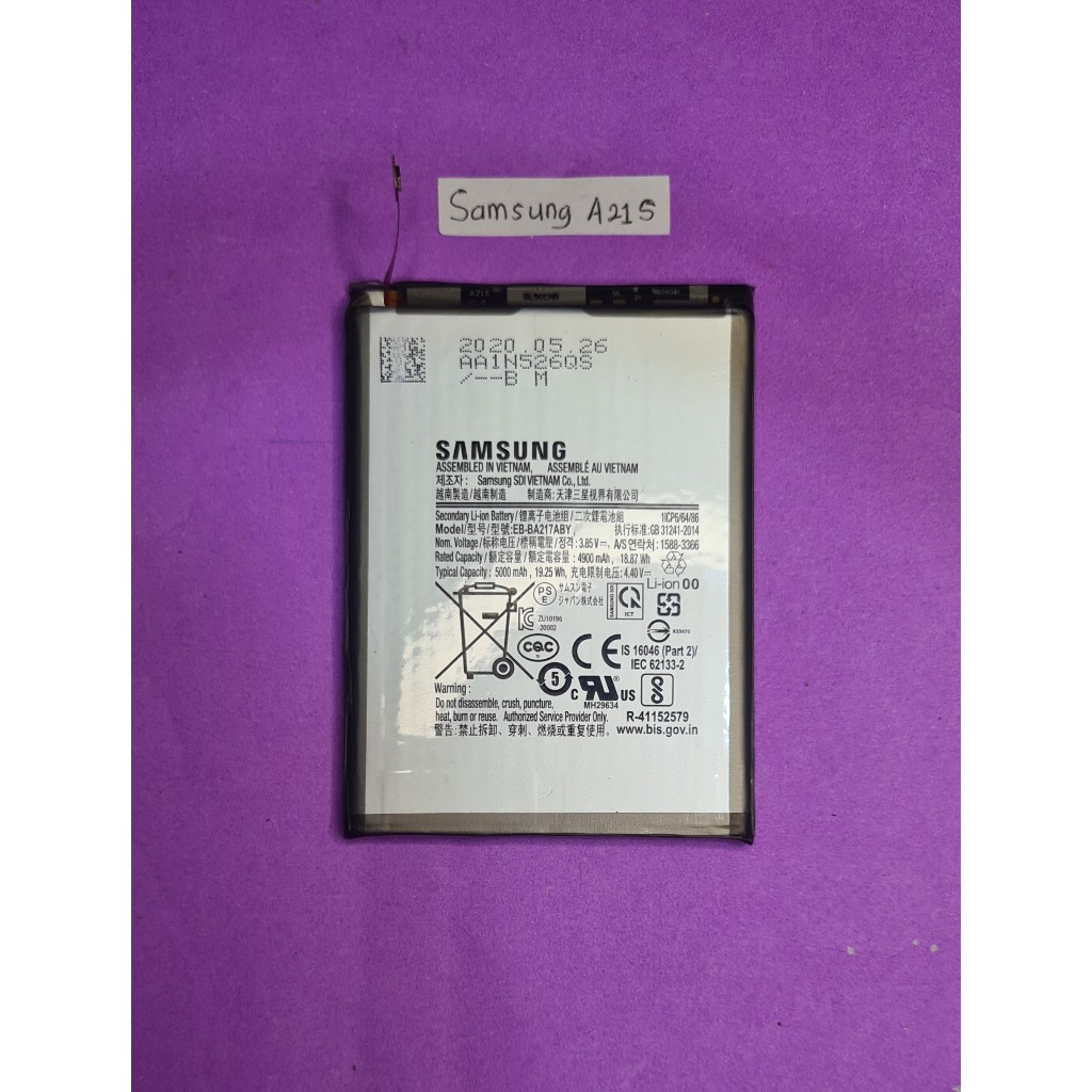 BATERAI SAMSUNG A21S ORIGINAL COPOTAN