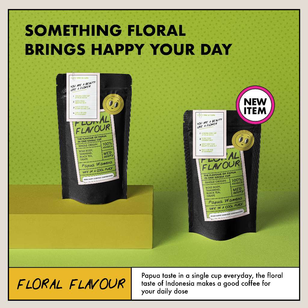 

Biji Kopi 100% Arabica Floral Flavour