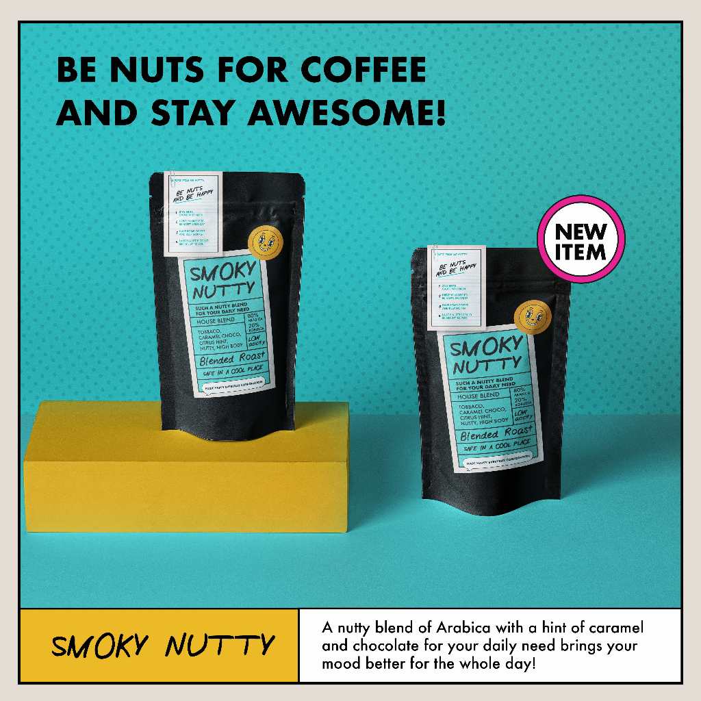 

Biji Kopi Arabica Smoky Nutty - Medium Roast
