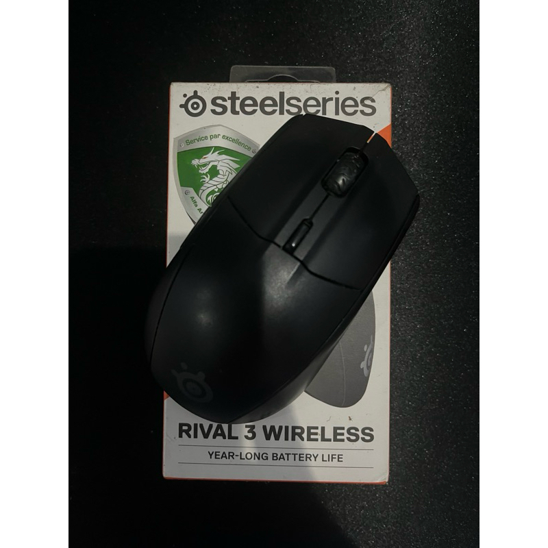 Mouse Gaming SteelSeries Rival 3 Wireless - Hitam, Ergonomis, 18000 DPI