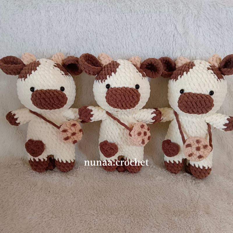 [Amigurumi] Boneka Rajut Moo | Boneka Rajut Lucu | Boneka Rajut Custom
