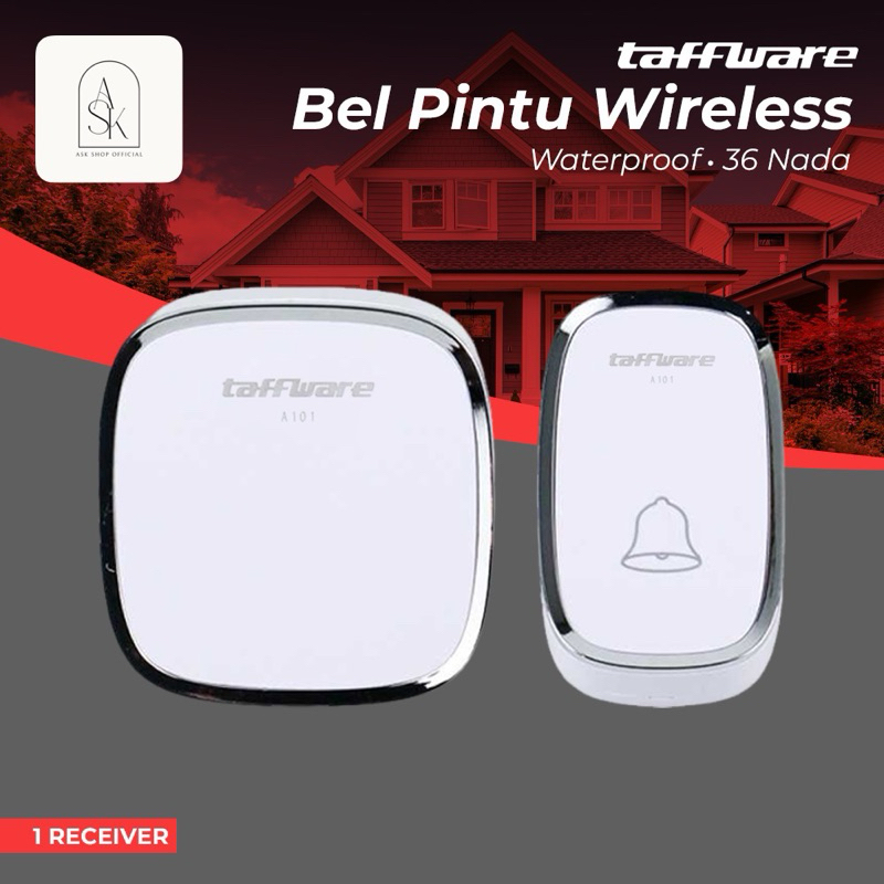 Bel Pintu Rumah Taffware Wireless 1 Receiver #JNPR04