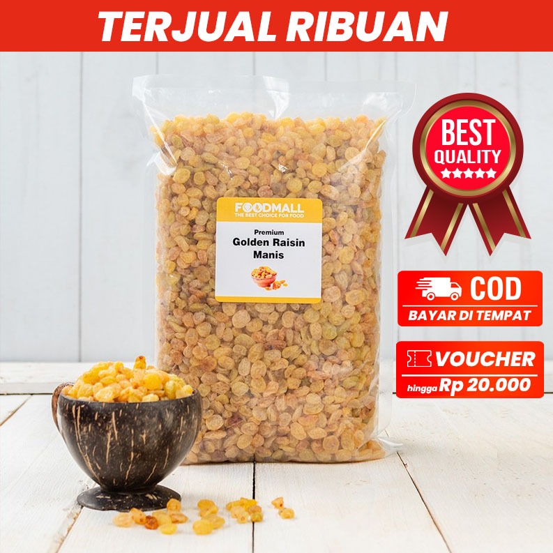 

Golden Raisin Simin Manis Organik 1 KG / Kismis Emas 1 KG