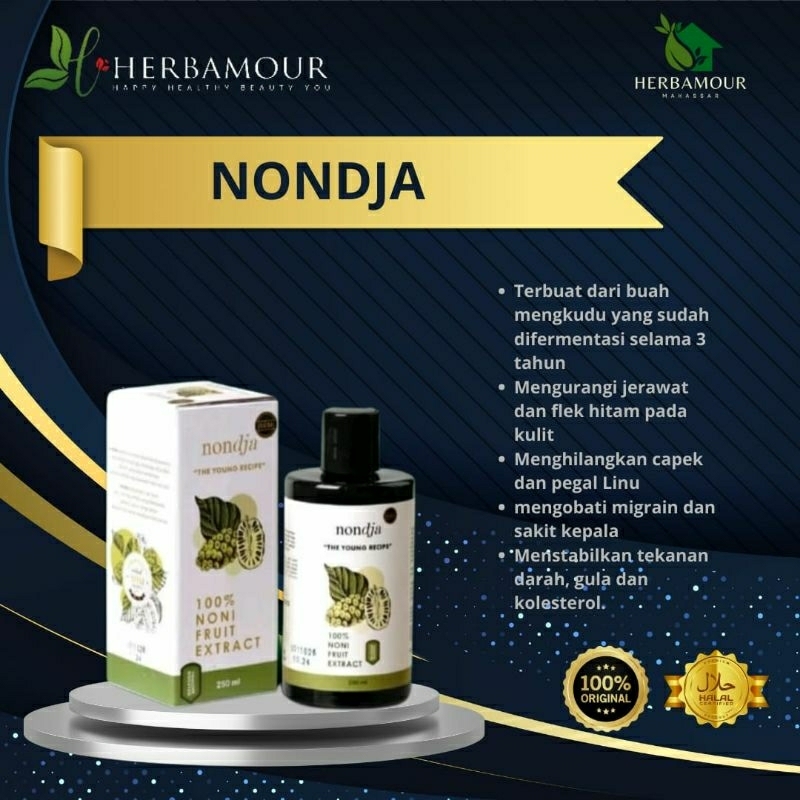 

NONDJA HERBALOV, SARI BUAH MENGKUDU FERMENTASI 3 TAHUN, YOUNG THE RECIPE