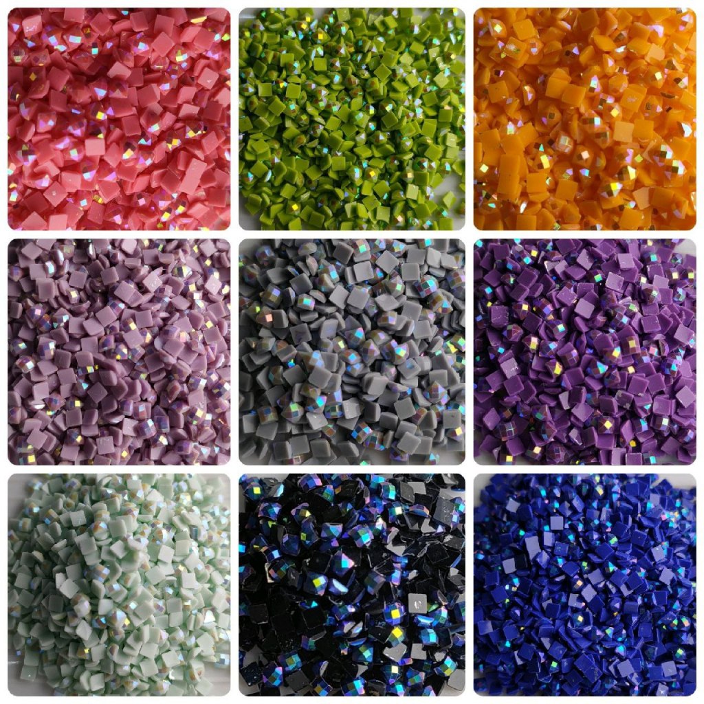 Diamond Painting SQUARE AB ( Aurora Borealis )diamond set / satuan , AB Diamond , Diamond Beads