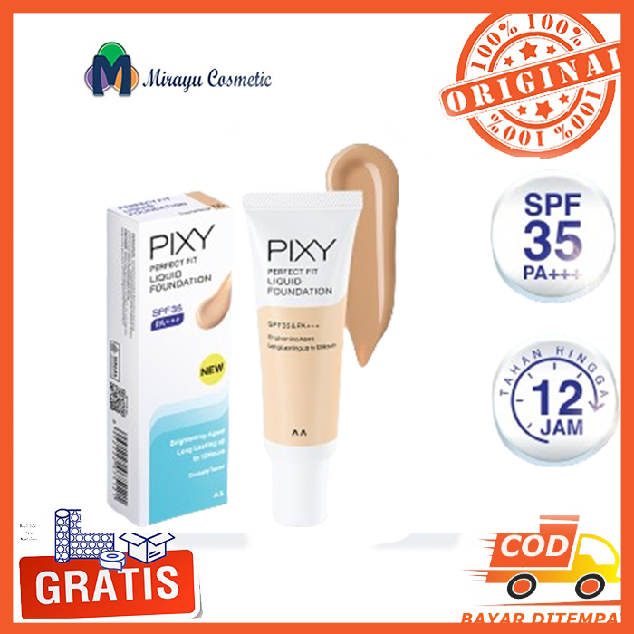 PIXY Perfect Fit Liquid Foundation Alas Bedak Cair Baru 20ml