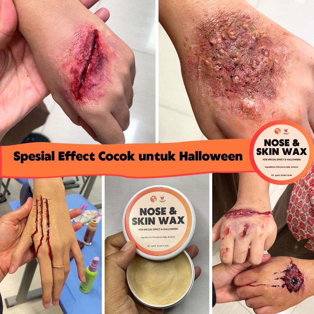 KULIT PALSU BUAT LUKA Scar Wax Makeup Nose Skin Wax untuk Make Up Halloween Kulit Palsu Luka Sobek M