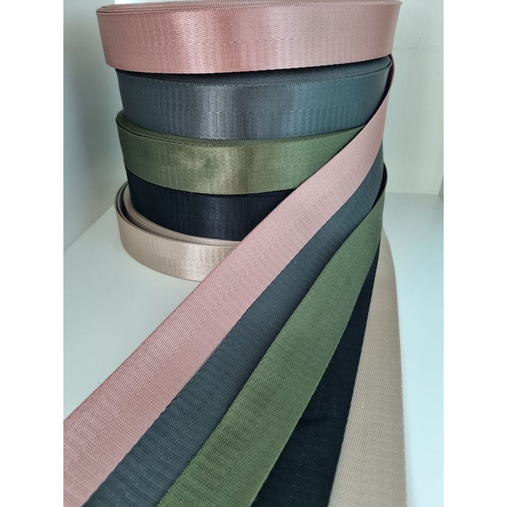 WEBBING TAS / BISBAN NYLON  2,5CM ,3CM DAN 4 CM / METER