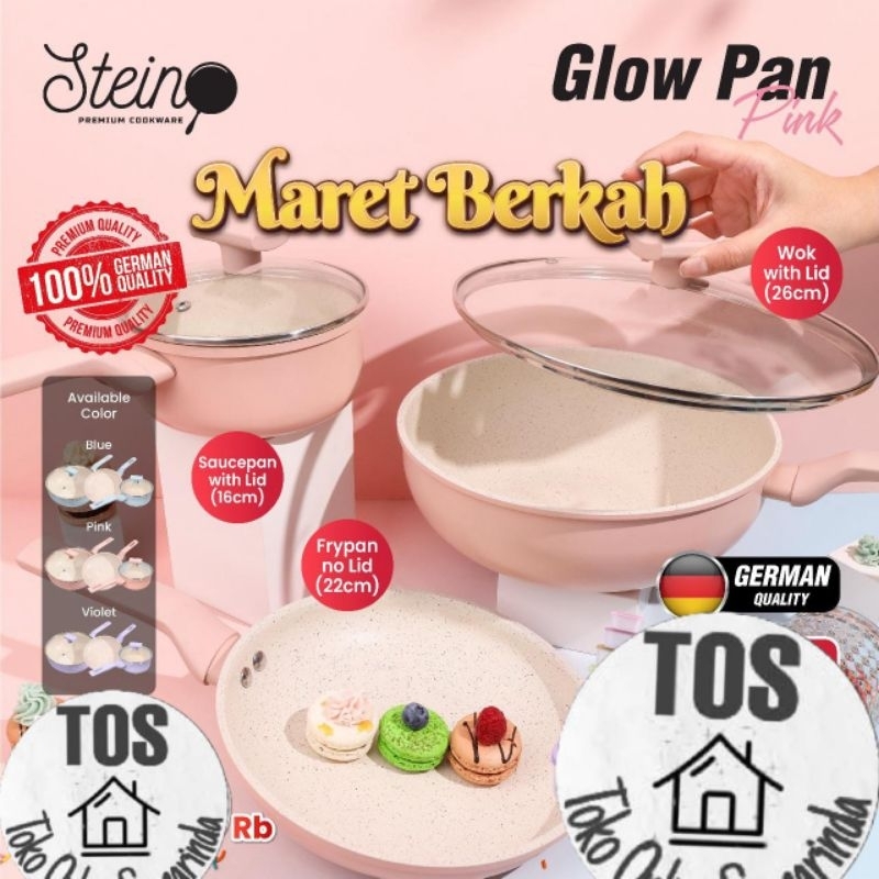 Panci Steincookware panci set marble anti lengket kualitas Jerman
