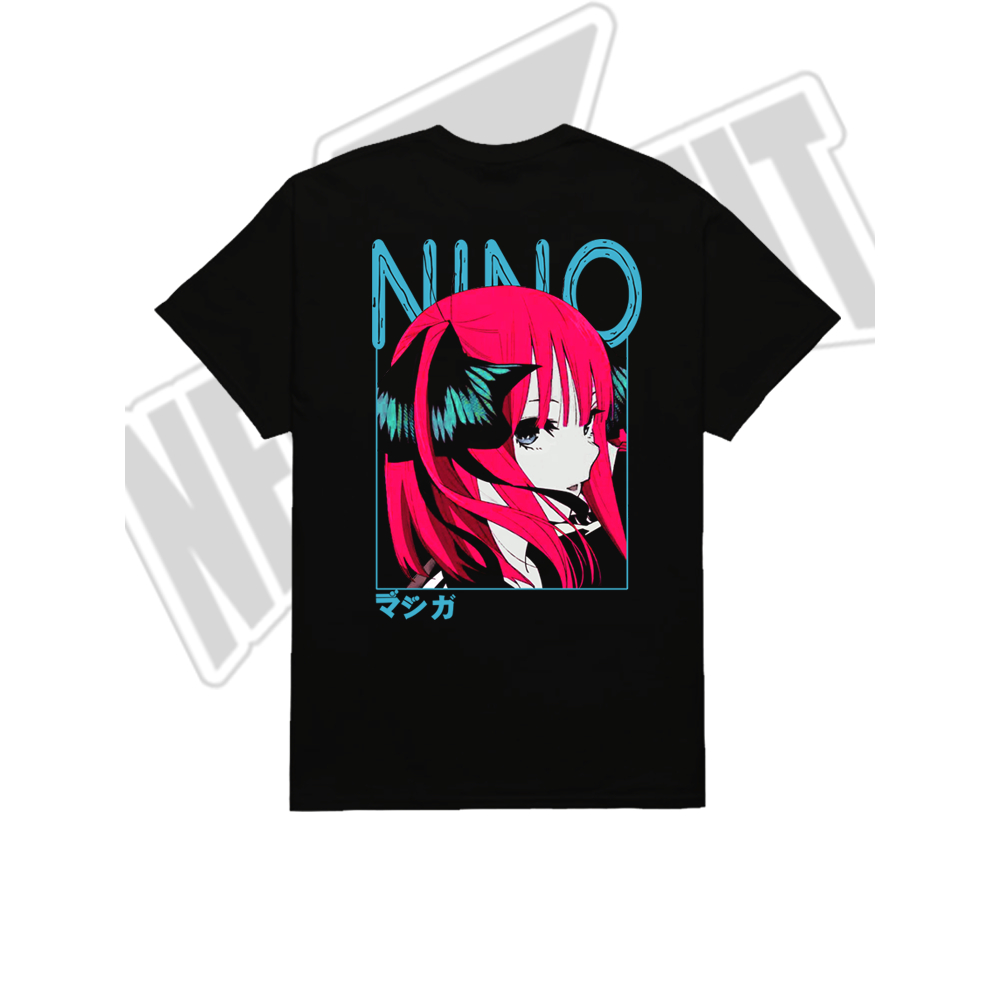 Kaos Baju T shirt Anime NINO NAKANO GOTOUBUN Quintessential Quintuplets Manga Wibu Jepang