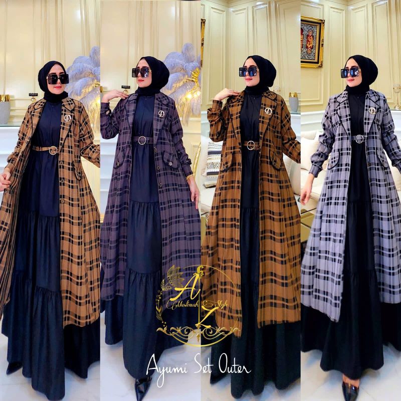 ayumi set outer tartan