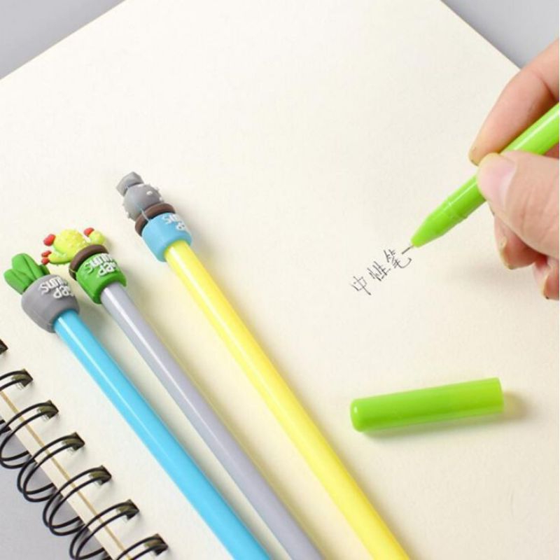 

Pena karakter kaktus pulpen cactus caracter lucu warna warni