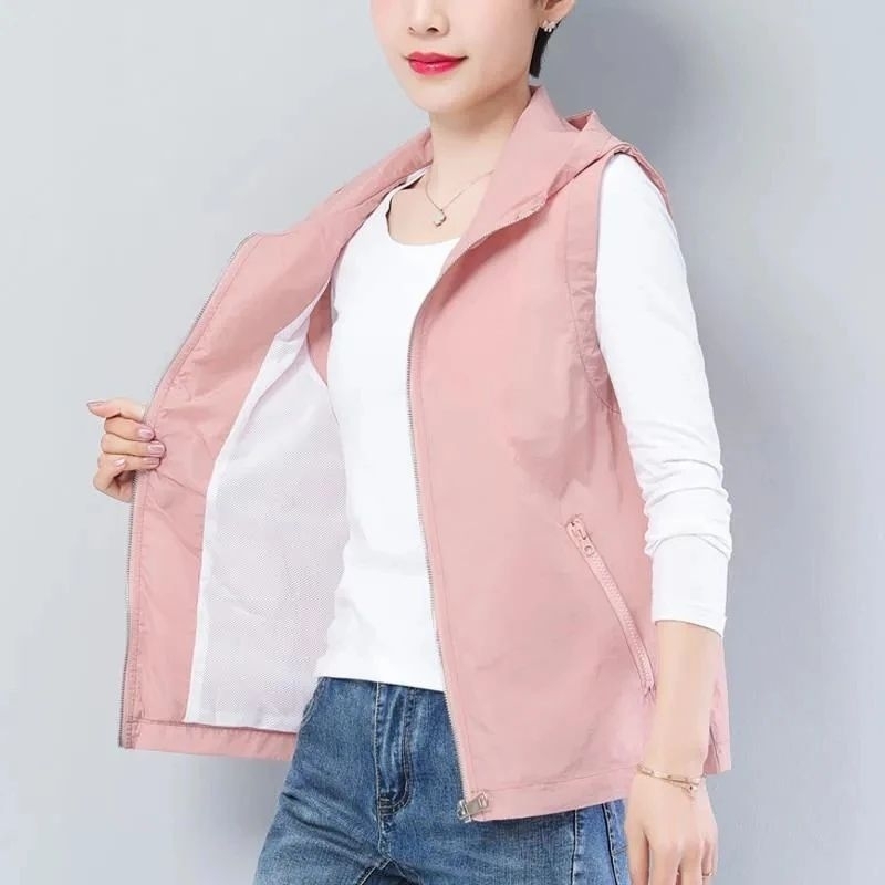 Jaket Rompi Bertopi Trend Terbaru wanita Kekinian / Rompi Hodie Wanita model Terbaru
