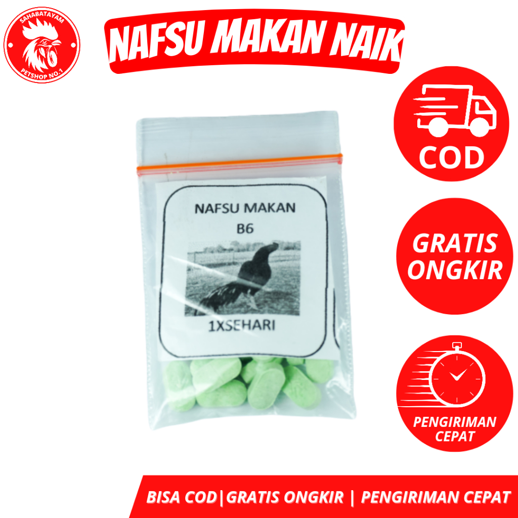 OBAT NAFSU MAKAN AYAM ISI 15 KAPSUL OBAT PENAMBAH NAFSU MAKAN AYAM PENGGEMUK AYAM BANGKOK
