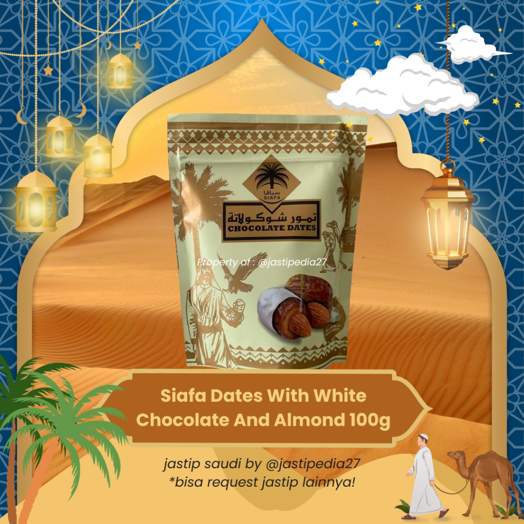 

Siafa Dates With White Chocolate And Almond 100g