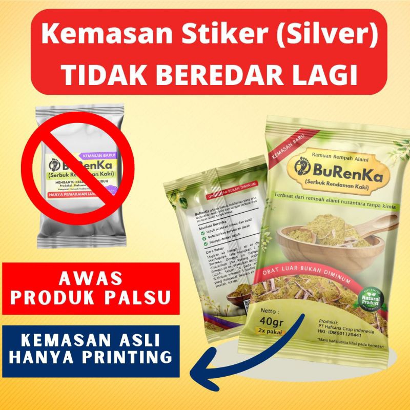 Burenka/Serbuk Rendam Kaki Original Burenka