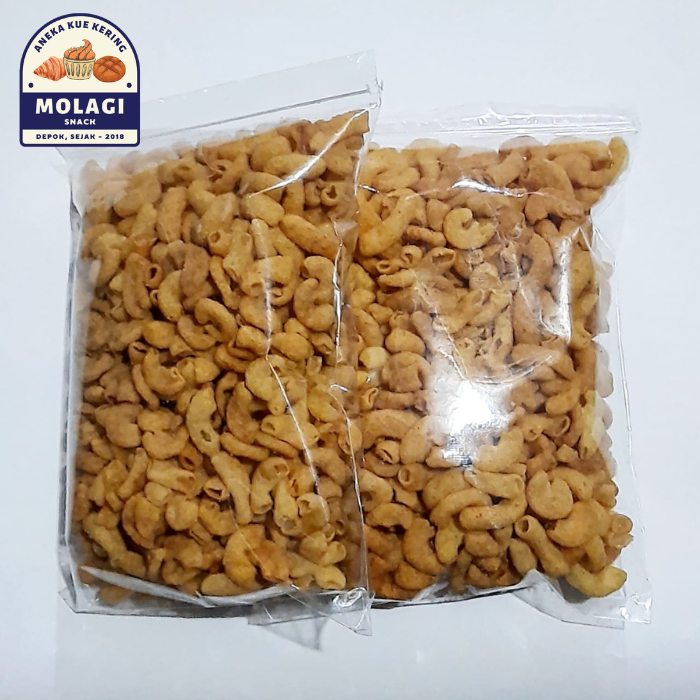 

Makaroni Original Gurih RG 250 Gram / Makaroni Empuk Renyah - Molagi Snack