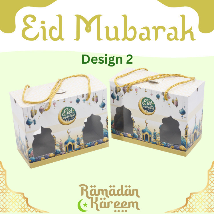 

MINIMAL BELI 10 pcs Parsel Ramadan, Paperbag Edisi Lebaran Untuk 2 Toples Jar Kue Kering - Design 2 SWe