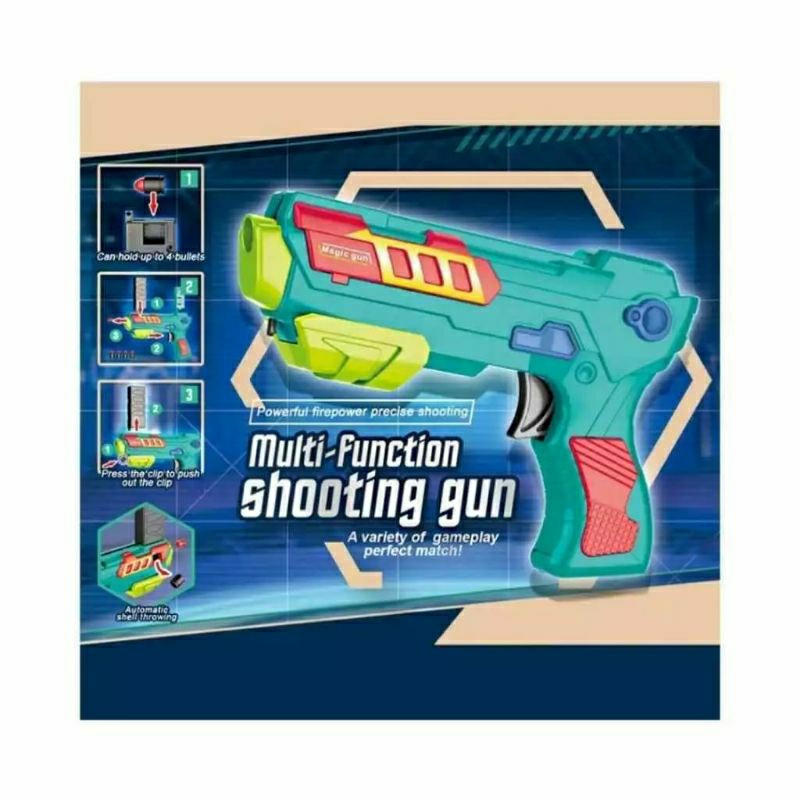 8201 Mars Super Force Mainan Pistol Multi Function Shooting Gun Mainan Tembakan Peluru Nerf War